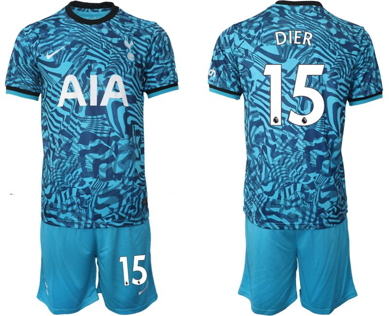 Men 2022-2023 Club Tottenham Hotspur away blue #15 Soccer Jersey